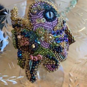 Handmade designer octopus  cuff